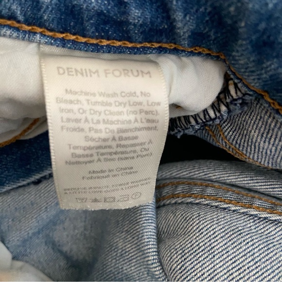 Aritzia‎ Denim Forum The Bailey High-Rise Crop Flare Button Fly Jeans - Picture 8 of 11